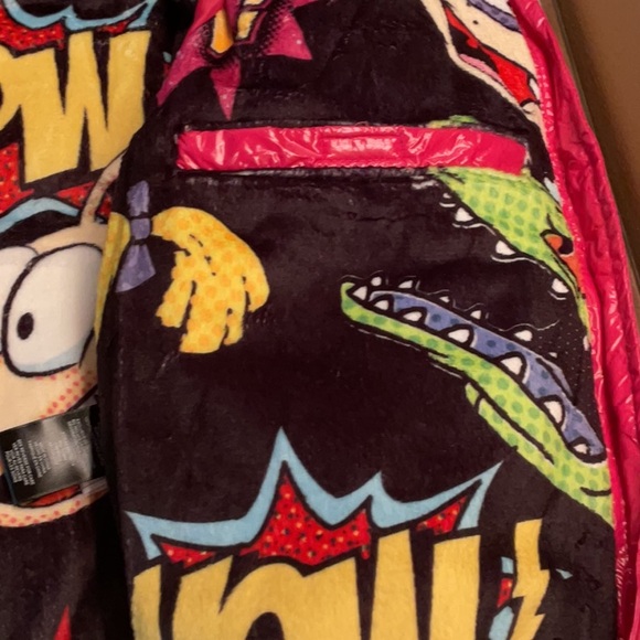 Members Only Nickelodeon Shiny Fuchsia Puffer Jacket NWT    FREE SHIPPING! - Picture 11 of 15